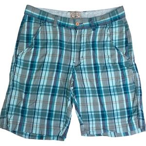 Vintage 1946 Plaid Shorts Men's Size 32 Waist Blue Gray